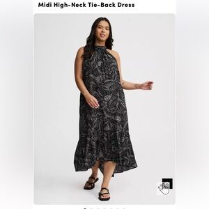 Torrid Black and Gray High-Low Dress